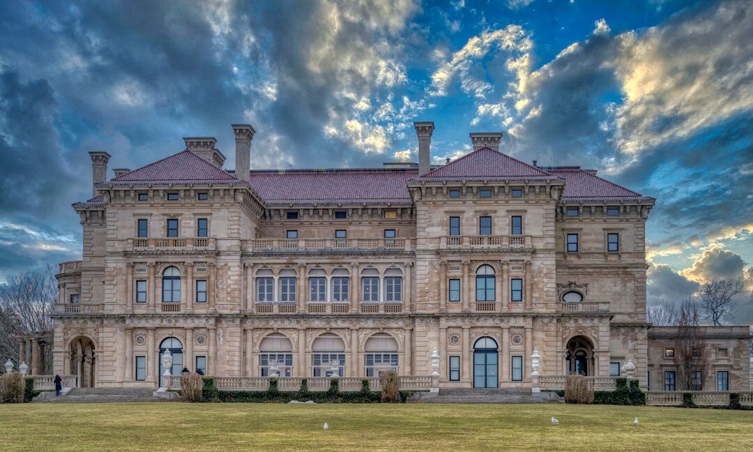 elegant european style mansion